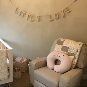Potterybarn Little Love Macrame Sign